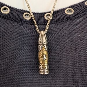 NWOT Silver & Gold Tone Mezuzah